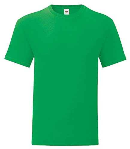 Fruit of the Loom iconic T-shirt, sizes S - 5XL, meadow green, M