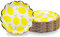 MaitianGuyou Disposable Gold Paper Plates - 40-Count Paper Plates Party Supplies for Appetizer Lunch Dinner and Dessert 9 Inches in Diameter(Lemon)