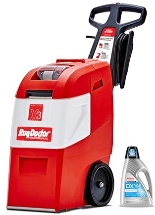 Rug Doctor Mighty Pro X3 Commercial Carpet Cleaner with Oxy Cleaner Pack