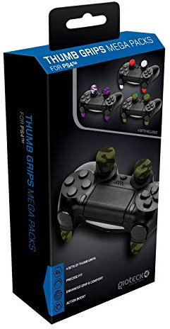 Gioteck Thumb Grips Megapack Joystick PS4, rutschfest, 4 Stück