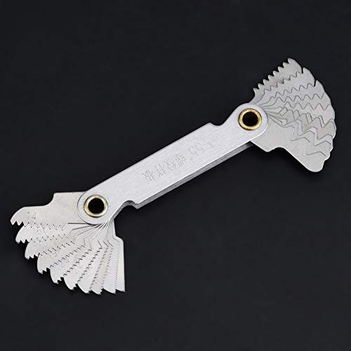 Misuratore di filettatura, Misuratore di passo compatto, Misuratore di vite, Misuratore di filettatura, Strumento di misurazione per dispositivi di misurazione Accessori di misurazione