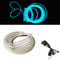 Balabaxer USB EL-Wire Eisblau, 5M/16.4FT Flexible Neonlichtröhre DC 5V Neonröhre Innenraumlichtleiste für Autoinnenraum, Lücke Dekorationsbeleuchtung.