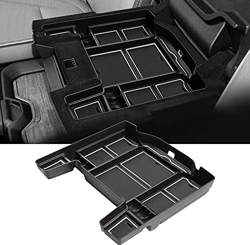YEE PIN Dodge RAM 1500 mk5 2019-2025 Mittelkonsole Aufbewahrungsbox Handschuhfach für Armlehne Organizer Zubehör Mit Rutschfestermatte