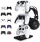 OAPRIRE Universal 3 Tier Controller Holder and Headset Stand for PS4 PS5 Xbox ONE Switch, Controller Stand Gaming Accessories, Build Your Game Fortresses (Black)