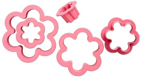 Decora 0255313 Set 6tlg Blume Ausstecher 1,5 2,5 3,5 5 6,5 8 H 2,2 Cm, Sortiert