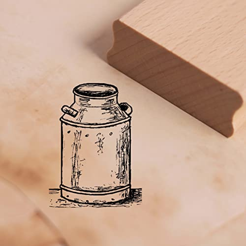 Motivstempel Alte Milchkanne Stempel Kanne 28 x 38 mm