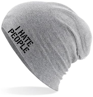 Huuraa Mütze I Hate People Geschenk Heather Grey I Hate People Accessoire