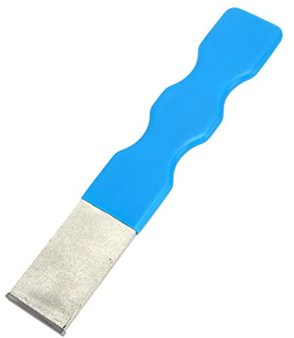 Raschietto in Carburo 1?1/4 Pollici, Raschietto in Carburo di Tungsteno di Ferro Blu Manico Ergonomico Punta in Carburo Portatile Universale per Guarnizioni Rimozione Ruggine