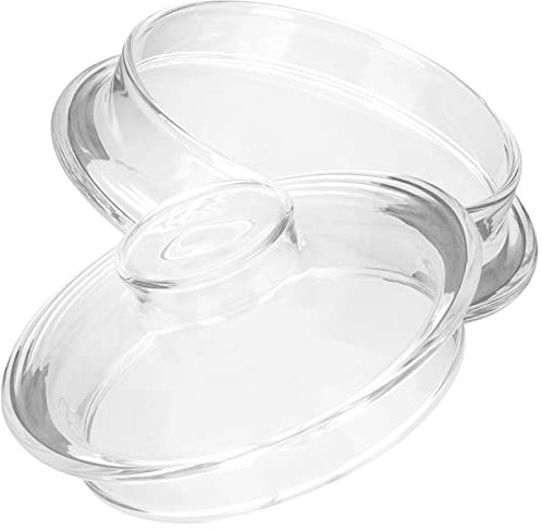 Alipis Glass Teapot Lid Replacement Set Compatible with High Borosilicate Glass Kettles Clear Covers for Tea and Coffee Pots 2 Pieces