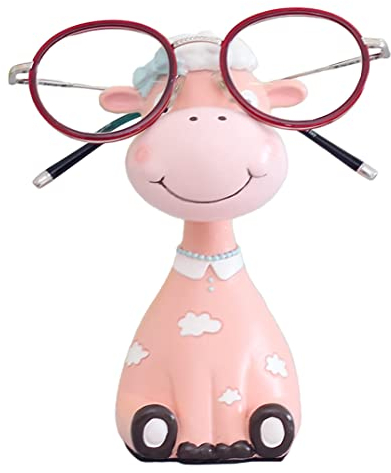 Schaf mit Halskette Brillenhalter aus Harz,Brillenhalter Lustig Brillenhalter Tier Brillenständer Brillenablage für Kinder und Erwachsene,Schreibtisch Heimbüro Deko (Schaf)