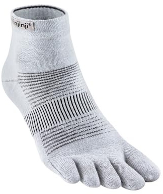 Injinji Run Lightweight Mini-Crew Unisex Toe Socks L