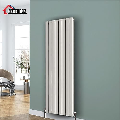 Radbliss Vertical Flat Panel Design Radiator 1600x544mm White Double Tall RAD Central Heating