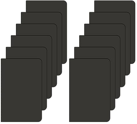 Rinrda Small Notebooks 12 Pack Mini Notebooks bulk Pocket Notebooks set,journal bulk 3.5x5.5 Black Cover Lined Notepad,30 Sheets/60 Pages…