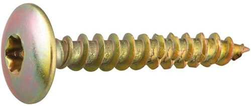 Vis penture - Viswood - Tête cylindrique bombée - TX - Acier zingué - 6 x 40 mm - Boîte de 200