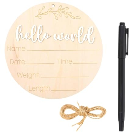 Baby Meilensteinkarten Holz,Neugeborenen Meilensteinen,Meilensteinkarten Baby,Holz Hallo Welt,Baby Holzschild Hallo Welt,Baby Holzschild,Baby Geburtsankündigungsschild,für Babyparty