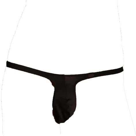 Faringoto Perizoma a rete per uomo,Micro perizoma da uomo,Slip bikini a stringa, nero, X-Large