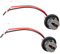 2 Stück T20-Stecker, 12-V-Lichtanschlusskabelbaum – Hitzebeständiger Nylon-Glühlampenhalter, Geeignet für Autoserien mit Lampenhalter 7443