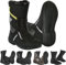 Vaster Moto Scarpe da moto da uomo Scarpe da strada rinforzate Protezione antiurto da moto suola antiscivolo stivali sportivi comodi per corsa e turismo, Nero , 38 EU