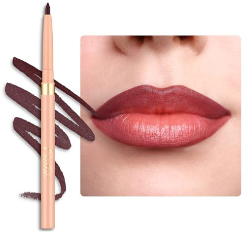 OULAC Delineador de Labios Morado Mate, Lip Liner Resistente al Agua que Dura 24 Horas +, a Prueba de Manchas, Muy Pigmentado, Suave, Contorno de Labios, Vegan LL07 Heartfelt