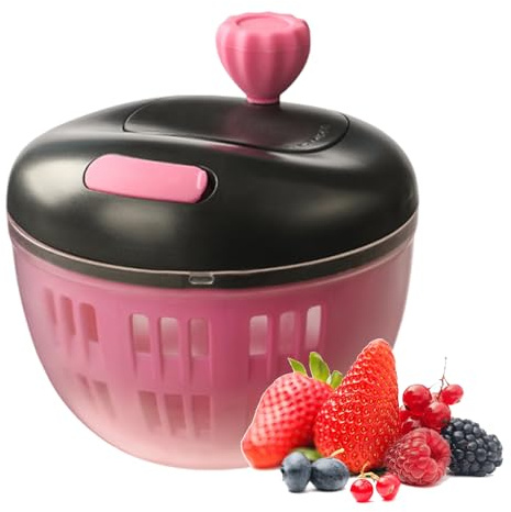 Centrifuga per insalata, mini asciugatrici, 800 ml, con scolapasta e scolapiatti, in silicone, robusta e compatta, ideale per casa, picnic, preparazione