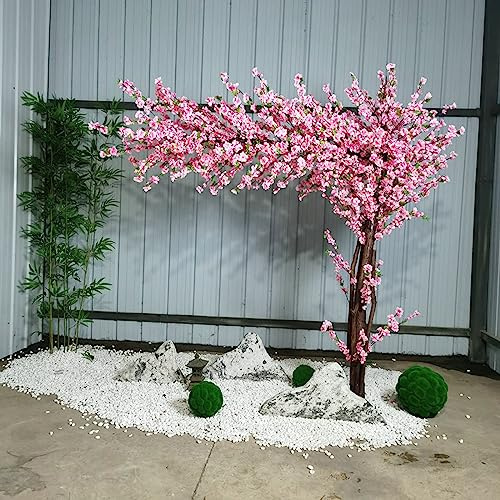 SAyfur Grande Plante, Arbres de Fleur de Cerisier artificiels Faux Arbres Arbre à la Main avec Base intérieur extérieur du Bureau à Domicile du Bureau de fête 2.5x2.2m / 8.2x7.2ft