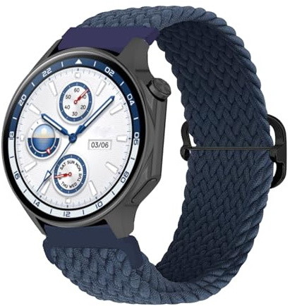 AireWiki Elastisches Armand Kompatibel mit OPPO Watch 41mm Armbands Verstellbares Sport Geflochten Nylon Elastisch Loop Ersatzarmband für OPPO Watch 41mm Band für Damen Herren (12)
