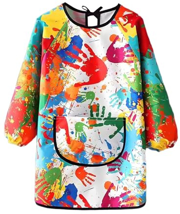 Snhauxinfa Malkittel Schule 1. Klasse,Malkittel Kinder 7-12 Jahre,Malschürze Malerkittel Mädchen,für Schürze Kind Wasserdicht,ab Junge Bastelschürze,Malen Apron Geschenke,Basteln Mit Malschürze