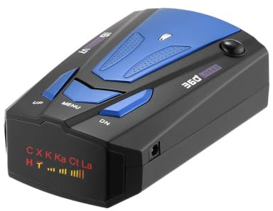 Radarwarner 360° – Hochleistungs Radar- & Laser-Detektor mit deutscher Sprachwarnung, LED-Display, Anti-Fehlalarm Technologie, bis 800m Reichweite für PKW