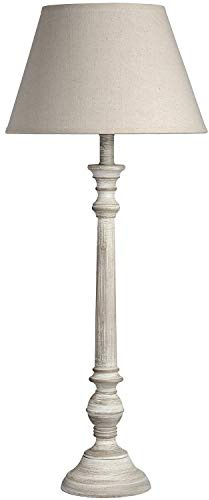 Hill 1975 Leptis Magna Table Lamp, Wood,Linen, Mixed, 30 x 30 x 60cm
