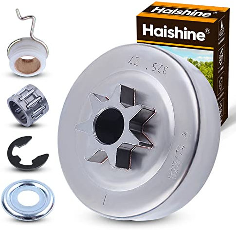 Haishine .325 7T Clutch Drum Kit for Stihl MS250 MS230 MS210 MS 250 230 210 025 023 021 Bell Worm Gear Washer for Chainsaw