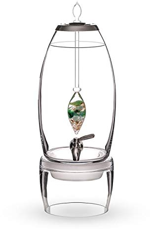 VitaJuwel Grande Forever Young | Wasserspender mit Aquamarin, Aventurin, Rauchquarz & Bergkristall für Detox und Gelassenheit