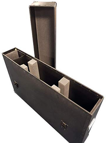 Trifibre | Universal TV Transport Case Large | Lightweight HDPE Packaging with Adjustable Foam Inserts, Metal Handles & Telescopic Lid | Wheeled & Reusable, Fits 48″-65″ TVs | Stronger Than Cardboard