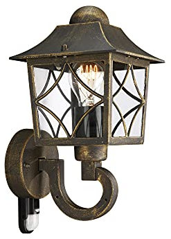 Philips Massive Cambridge Wandlamp Zwart Incl. bewegingsensor