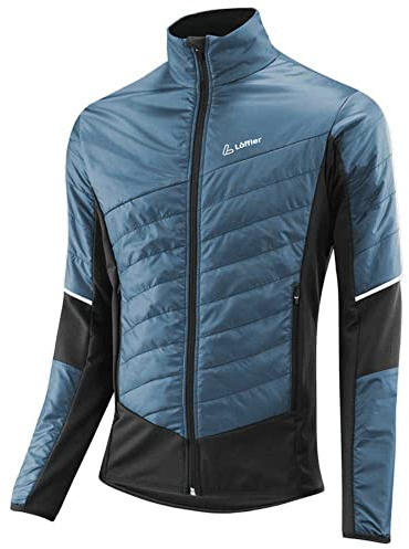 Löffler M Jacket Pace Hybrid Primaloft60 Blau - PrimaLoft Atmungsaktive hochwertige Herren Isolationsjacke, Größe 48 -