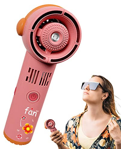 Ventilatore senza pale - Ventilatore di raffreddamento personale ricaricabile USB senza lame, ventilatore personalizzato per trucco da viaggio 500mAh 3 velocità per pendolarismo all'aperto