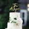 Party to Be Cake Topper Personalisiert Hochzeitstorte Deko in Holz oder Acryl Tortenstecker mit Nachname Kuchen Dekoration (Design 01)