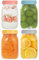LIMILI Mason Jars with Lids, 500ml/ 16 oz Multipurpose Glass Jars with Lids, Overnight Oats Jar, Pickling Jars, Canning Jars, Preserving Jars, Meal Prep Jars for Food Storage (4PCS - MULTICOLOR)
