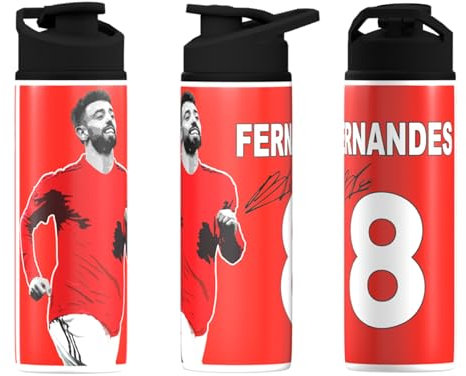 Partisan United Bottle Fernandes 600ml Capacity Big Mouth -White w/Blk Lid