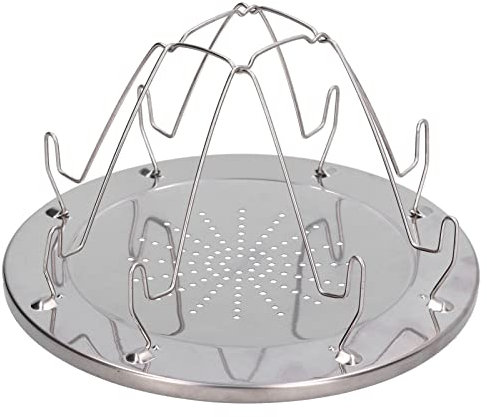 Jeanoko 1 Tostapane Pieghevole da Campeggio, Supporto per Tostapane da Campeggio in Acciaio Inossidabile per Barbecue, Picnic All'aperto
