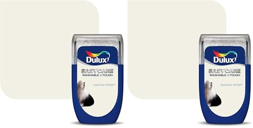 Dulux Easycare Washable & Tough Tester Paint, Jasmine White, 30 ml (Pack of 2)