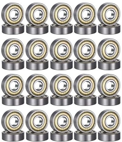 50 Packs 608zz ball bearing, Longboard Roller skateboard bearings,High Carbon Steel Bearings,for skateboards, scooters, inline skates, 8mm x 22mm x 7mm