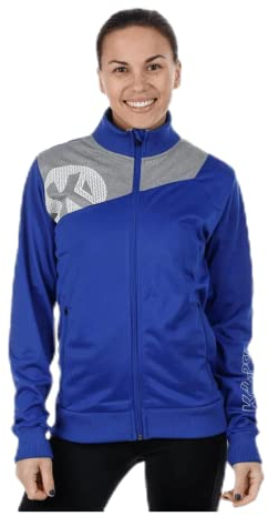 Kempa Damen Core 2.0 Poly Jacke, blau(royal/dark grau melange), M