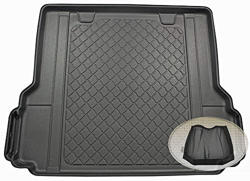 ZentimeX Z3289389 Gummierte Kofferraumwanne fahrzeugspezifisch + Klett-Organizer (Laderaumwanne, Kofferraummatte)