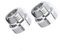 Adaptador de grifo, conector aireador, rosca de 1/2 de metal sólido, conector de grifo de cocina para purificador de agua, 2 unidades, plateado