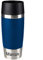 Sterngraf Emsa Isolierbecher MIT Gravur - UNTEN - (z.B. Namen) TRAVEL Mug 360ml Blau, 4h heiß/ 8h kalt, 100% dicht, auslaufsicher, Kaffee & Tee Thermo to-go-Becher