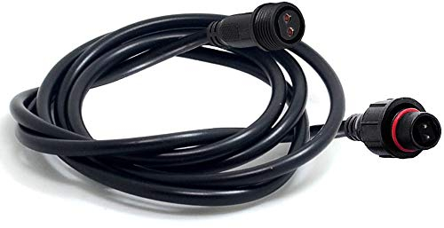 YETOR Cavo di prolunga impermeabile 2 pin, cavo di prolunga 16AWG cavo di prolunga impermeabile, cavo di prolunga IP68 per faretti solari, luci da giardino, strisce LED (9,84FT)