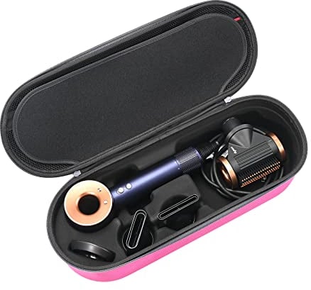 RLSOCO Tasche für Dyson Supersonic Hair Dryer/Supersonic Haartrockner & Modell HD15/HD08(Dunkelrosa)