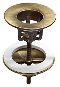 Fonderia Bongiovanni Piletta in Ottone Attacco 1'' Maschio per Lavello Fontane Vasche (Brunito)