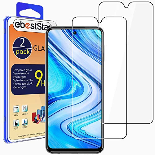 ebestStar - Cristal Templado x2 para Xiaomi Redmi Note 9 PRO / 9S, Protector Pantalla Película Vidrio, Antigolpes