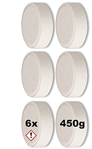 6x 450g Luft-Entfeuchter Granulat Tabs Nachfüllpackung für Raumentfeuchter Tabletten Nachfülltabs ohne Strom